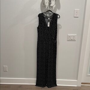 Black Polka Dot Jumpsuit